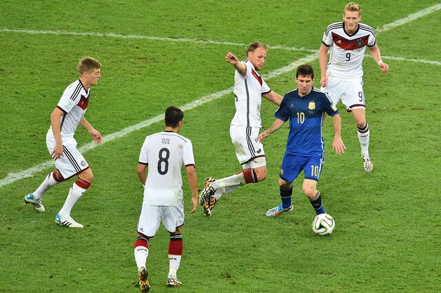 Lionel Messi en la final Argentina vs. Alemania del Mundial del 2014. Foto: AFP