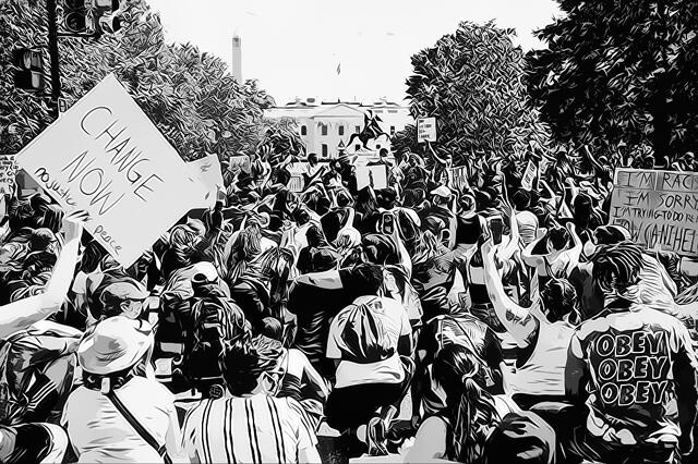 George Floyd protest in Washington, DC George Floyd protest in Washington, DC