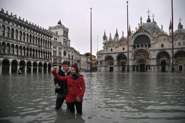 inundación en Venecia