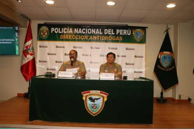 General Lavalle afirma que PNP incautó 15 toneladas de drogas de enero a marzo