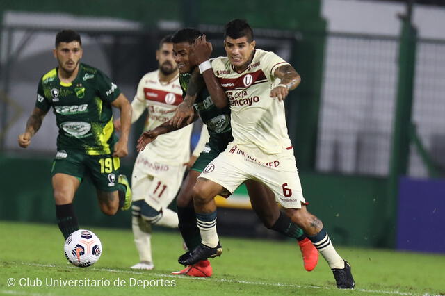 La U y Defensa y Justicia jugaron por primera vez en la historia de la Copa Libertadores. Foto: Twitter Universitario