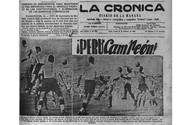 Perú campeón en 1939