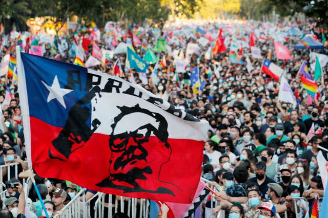 Respaldo. La juventud chilena y sectores progresistas aguardan con expectativa la gestión de Boric. Foto: AFP