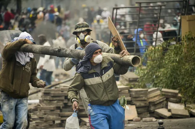 Las protestas en Ecuador se originaron hace más de diez días. Foto: AFP.