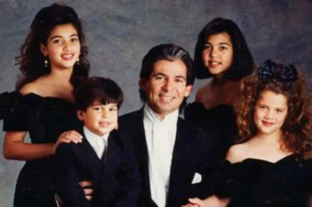 Robert Kardashian y su familia.