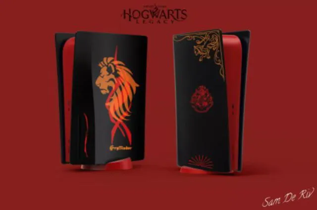 PS5: fanático de Harry Potter diseña consolas con motivos de cada escuela por Hogwarts Legacy