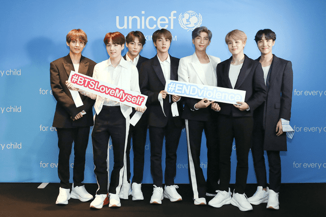 BTS, Love Myself, UNICEF, ONU