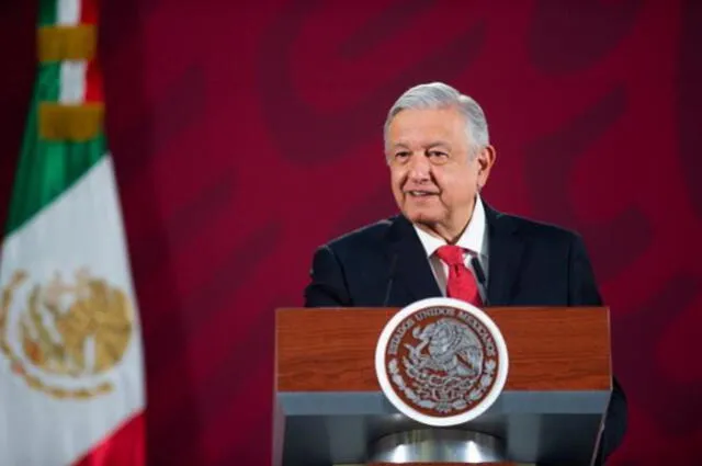 Andrés Manuel López Obrador (AMLO) en conferencia de prensa matutina.