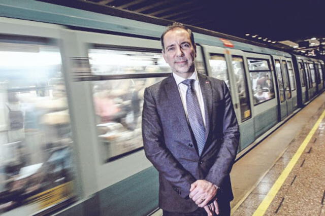 Louis de Grange, presidente del directorio del Metro de Chile. (Foto: La Tercera)