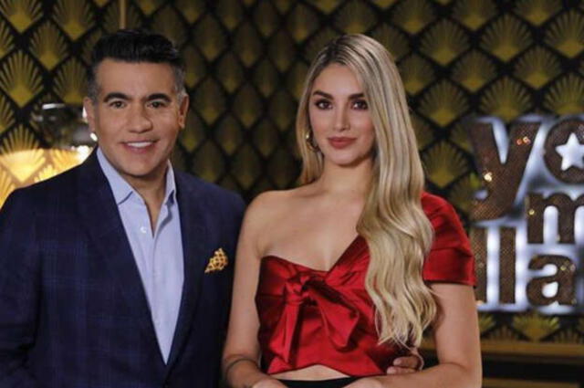 Carlos Calero y Melina Ramírez son los presentadores de Yo me llamo Colombia. Foto: Yo me llamo Colombia / Instagram
