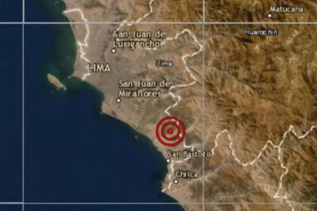 IGP indicó que el sismo se sintió con una intensidad II en Chilca. Imagen: Andina