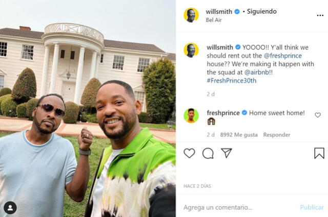 Will Smith junto a DJ Jazzy Jeff de El príncipe del rap  - Crédito: @willsmith