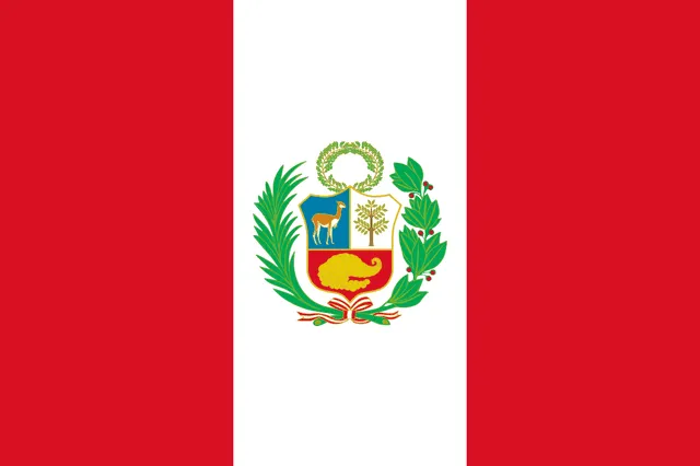 Último diseño de la bandera del Perú.  Foto: Wikipedia  