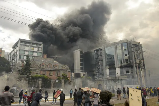 La CIDH denuncia violencia y alarmante represión en Ecuador. Foto: AFP.