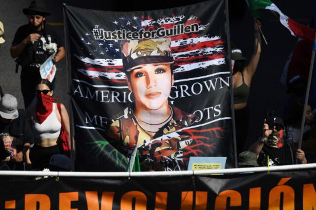 El caso de Vanessa Guillén provocó una serie de protestas en Estados Unidos. Foto: AFP