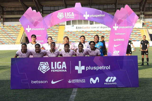 El equipo de Sport Boys que consiguió la victoria ante la Franja. Foto: Liga Femenina FPF