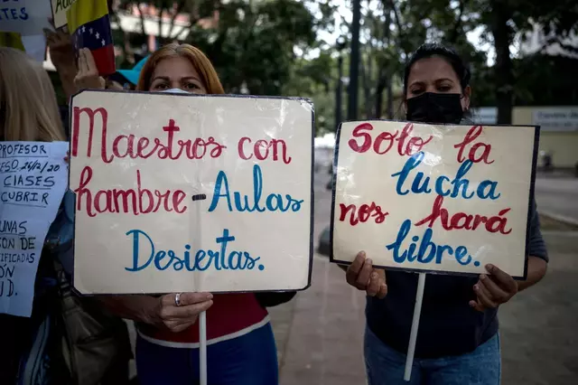 El Gobierno venezolano no se ha pronunciado sobre los reclamos de los educadores hasta el momento. Foto: EFE