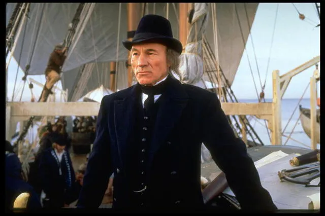 Patrick Stewart como el capitán Ahab en "Mobby Dick". Foto: USA Network