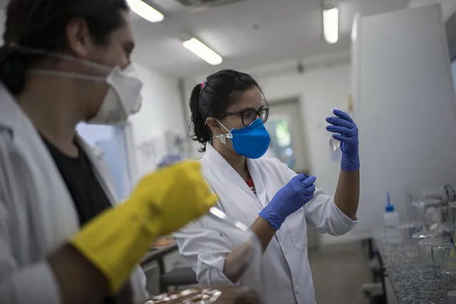 Trabajo conjunto. Investigadores también apoyan en investigación de productos para protección médica en hospitales públicos en los laboratorios de la Universidad Federal de Río de Janeiro.