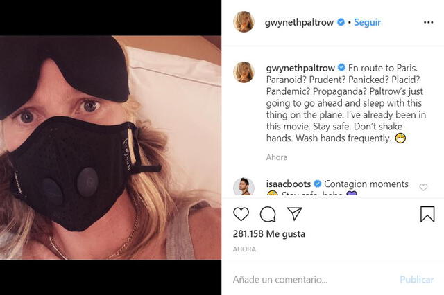 Gwyneth Paltrow preocupada por el coronavirus (Foto: Instagram)