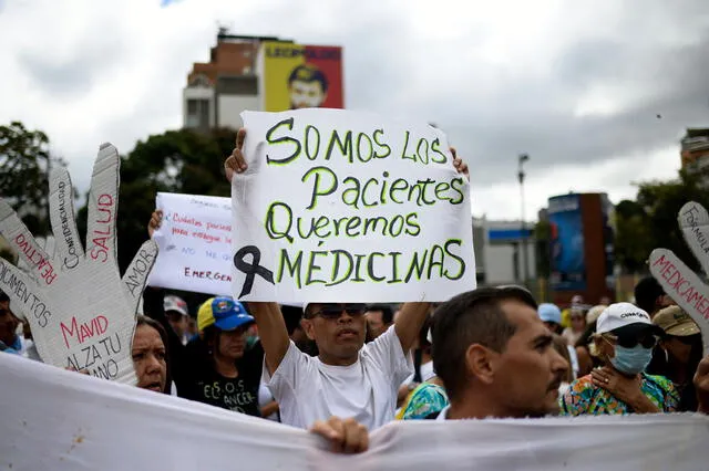 Pacientes venezolanos protestaron por escasez de medicinas: "No queremos morir" [FOTOS] 