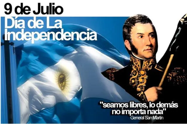 Día de la Independencia Argentina. Foto: pinterest /  web silvita blanco.