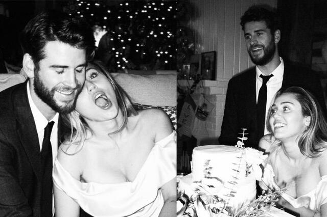 Liam Hemsworth y Miley Cyrus se casaron en una boda sencilla.