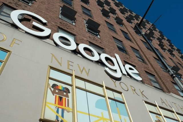 Edificio de Google en Manhattan. Foto: AFP   