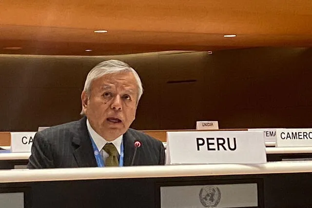  El embajador Luis Chuquihuara ante la ONU. Foto: Andina   