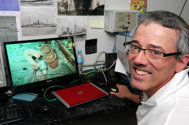  El oceanógrafo y científico marino David Mearns. Foto: difusión   