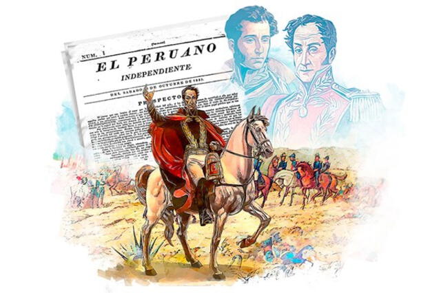  Simón Bolívar fue un patriota en el proceso de la independencia del Perú. Foto: El Peruano<br>    