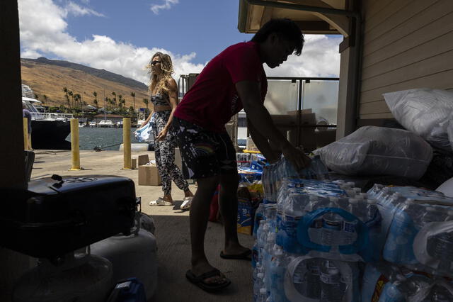 Imágenes de Hawaii tras una semana de los incendios forestales. Foto: EFE   