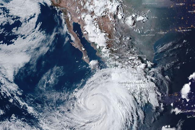 Huracán Hilary perjudicará varios estados de México. Foto: AFP   