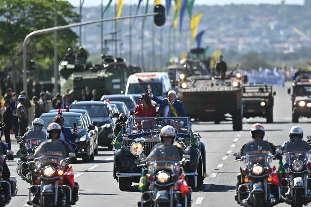  El presidente Lula da Silva participa en el Gran Desfile por el Día de la Independencia. Foto: EFE<br>    