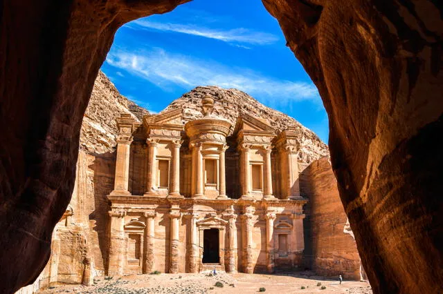  Sela, en Jordania, es conocido como la ‘pequeña Petra’. Foto: Ámbito<br>    