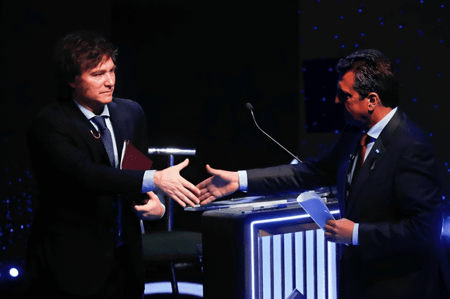 Ambos candidatos se enfrentarán en el balotaje por la presidencia de Argentina el próximo 19 de noviembre. Foto: EFE   