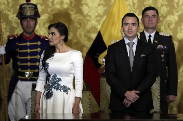  Las distancias entre Verónica Abad y Daniel Noboa se hacen cada vez más evidentes. Foto: Agencia EFE    