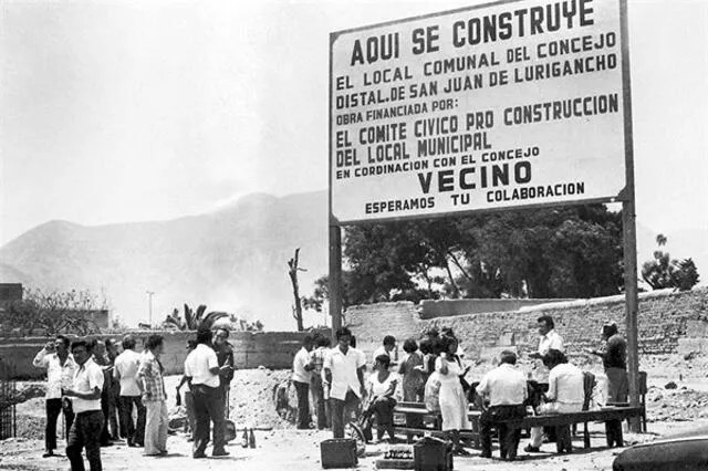 El Pueblito, capital de San Juan de Lurigancho, a mediados de 1960. Foto: El Peruano   