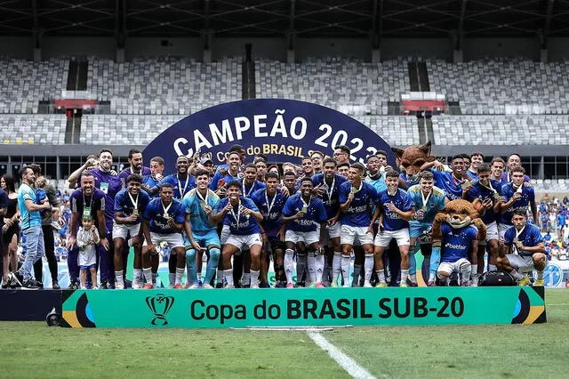 Cruzeiro campeonó la Copa Brasil Sub 20 en el 2023. Foto: Instagram/Carlos Gómez   