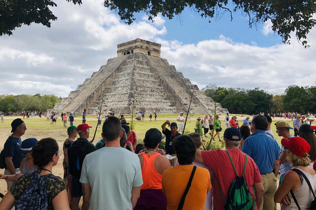 Chichén Itzá es uno de los lugares turísticos más visitados de México. Foto: AFP   