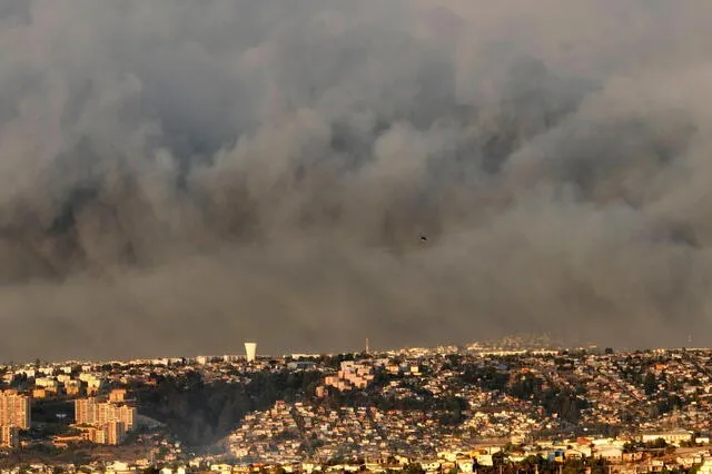  Incendios forestales en Viña del Mar cobra la vida de cuatro personas. Foto: France24    