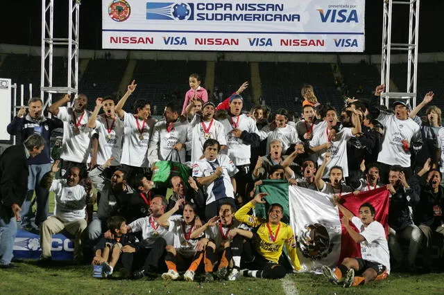 Pachuca campeón de la Copa Sudamericana 2006. Foto: AFP   