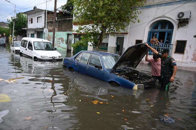  La tormenta afecta considerablemente a la Costa Atlántica y a la región metropolitana. Foto: AFP<br>    