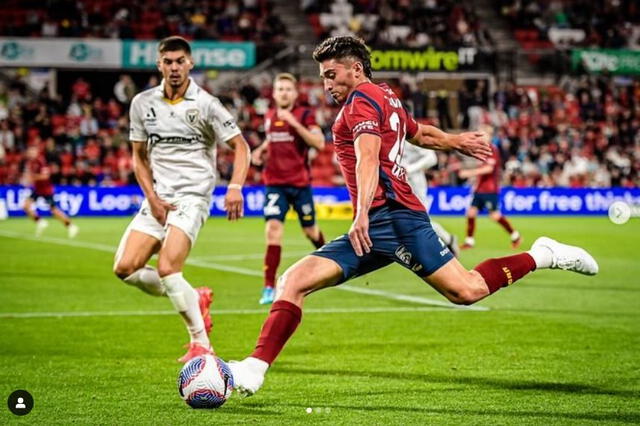 Joshua Cavallo tiene 24 años de edad y juego en el Adelaide United. Foto: Joshua Cavallo/Instagram   