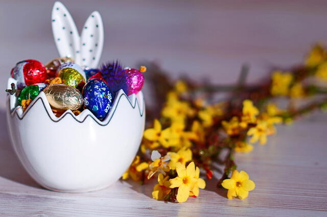  Los huevos de Pascua son parte de la conmemoración del Easter Sunday. Foto: Pixabay    