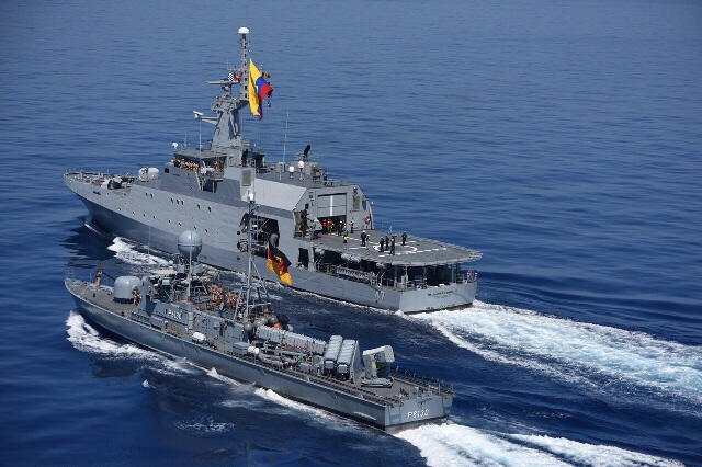 La fuerzas navales de Colombia están conformados por 35.000 marinos. Foto: FDRA