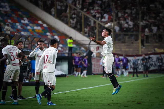 José Rivera es el goleador de Universitario en la presente edición de la Copa Libertadores. Foto: Universitario 