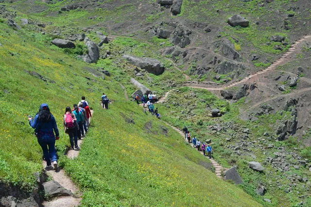 Las Lomas de Mangomarca suelen ser usadas para hacer trekking. Foto: El Peruano   