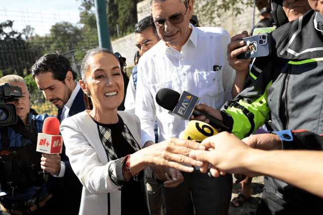 Claudia Sheinbaum, siempre mantuvo la simpatía durante su campaña presidencial. Foto: AFP   