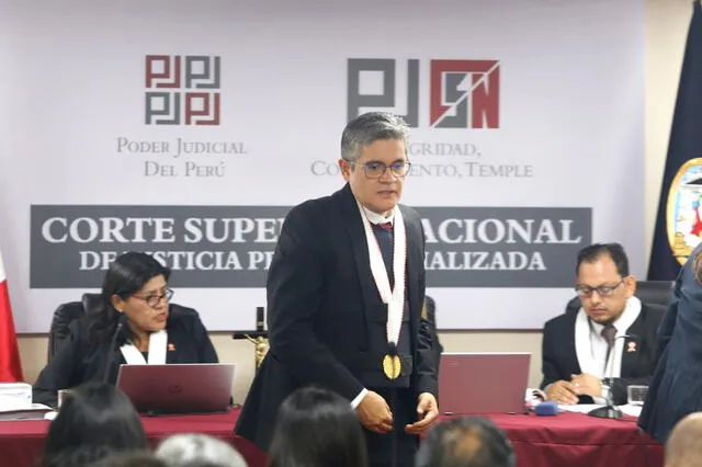  José Domingo Pérez en el juicio por el caso cócteles. Foto: Carlos Felix/ La República.    